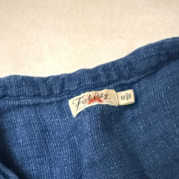 Faherty Blue Sleeveless Button-Down Dress - Picture 2 of 7